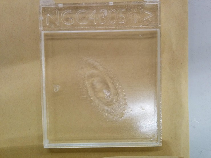 Clear resin cast of NGC4305 in the i-band